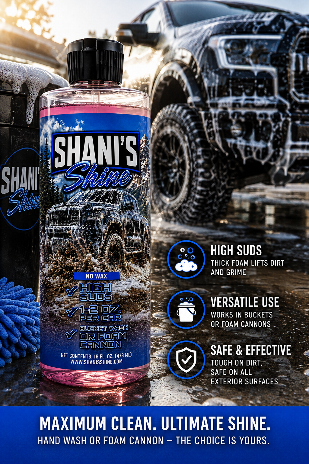 Shani's Shine High Foam Soap (No Wax)